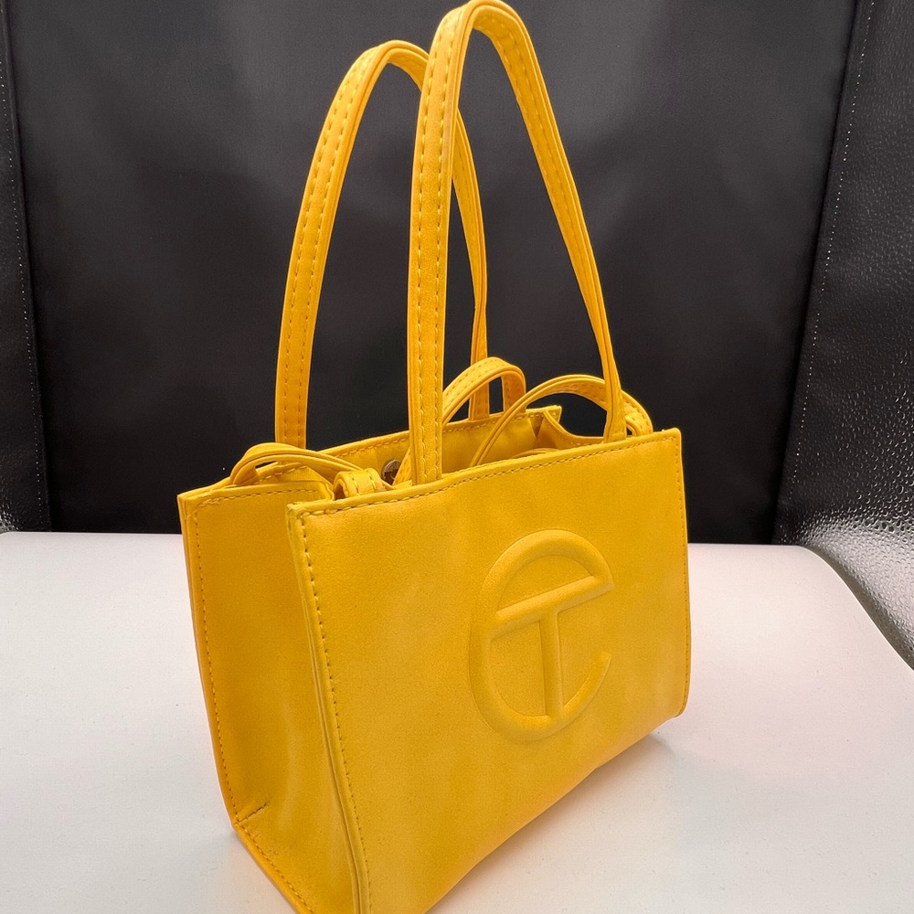 small yellow shopping bag